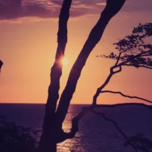 Sonnenuntergang Meer Yoga